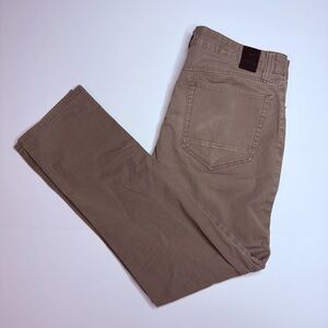 Prana Bridger Jeans Mens 33x29 Brown Slim Fit Pants Stretch Organic Tag 33x30